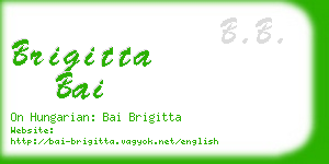 brigitta bai business card